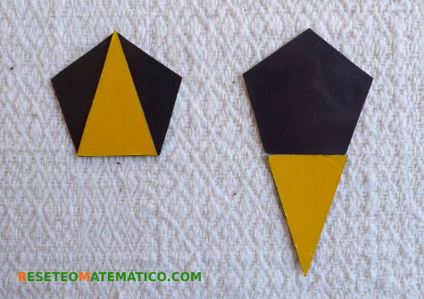 Pentágono y triángulo