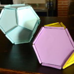 Construye poliedros con gomas y cartulina